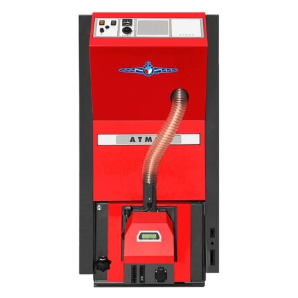Atmos PX10 Pelletkessel, 3-10 kW, platzsparend, kurze Förderschnecke