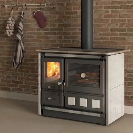 La Nordica Rosa XXL 5.0 Maiolica Holzofen - 11 kW, großer Ofen für Kochen